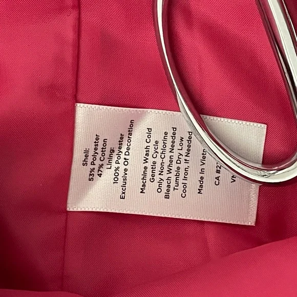 NWOT Talbots Pink Sheath Brocaded Cocktail Dress Scoop Neck Sleeveless - Picture 6 of 9